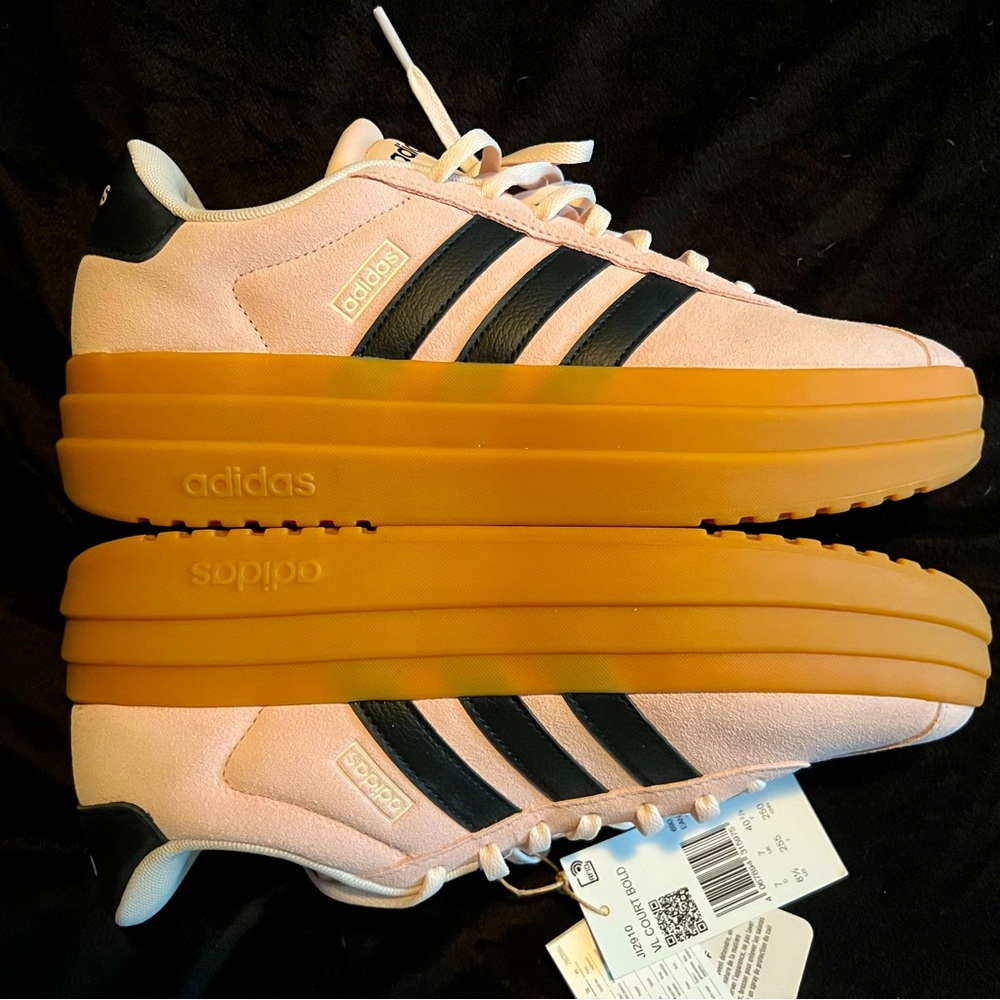 Adidas VL Court Bold Pink and Black Sneakers